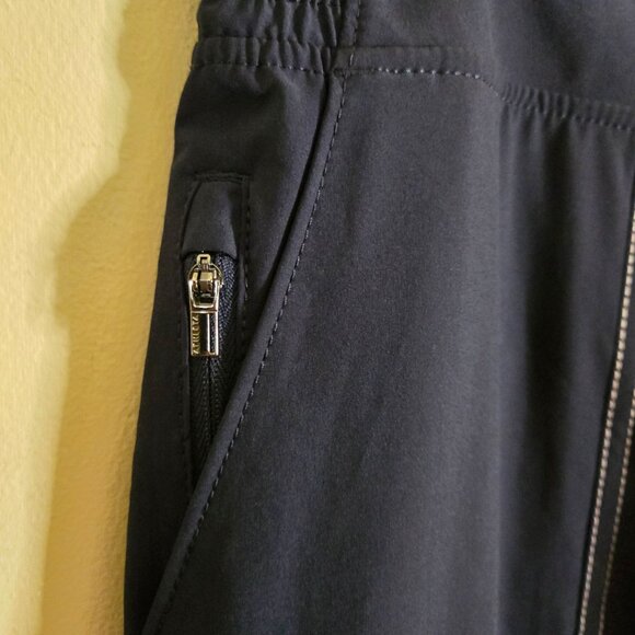Athleta Chelsea Wide Leg Pants Navy Cargo Pockets Comfort Trending Size 14 - Picture 10 of 12